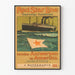 Vintage plakat Red Star Line - Krydsning Antwerpen-Amerika