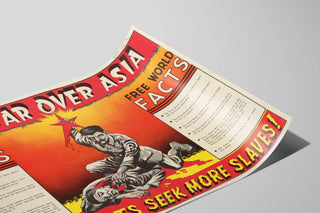 Plakat Vintage Rouge Étoile sur l'Asie - Politisk vægdekoration — visning af kunstværket