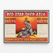 Plakat Vintage Rouge Étoile sur l'Asie - Politisk vægdekoration — indrammet kunstværk på væggen