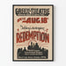 Vintage teaterplakat udendørs Redemption af Tolstoj