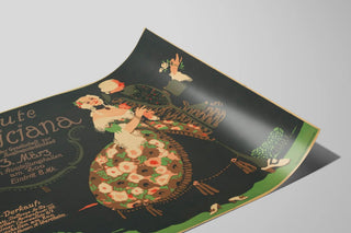 Plakat vintage Redoute Fredericiana elegant vægdekoration — visning af kunstværket