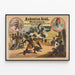 Plakat Vintage Redouten-Saal Wakambas - Historisk vægdekoration — indrammet kunstværk på væggen