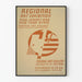 Vintage plakat for regional kunstudstilling New Jersey og New York