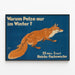 Plakat vintage Renard - Reichs Fuchswoche — indrammet kunstværk på væggen