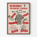 Vintage plakat til forstærkning af børnetøj