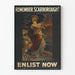 Vintage militærplakat Remember Scarborough Tilmeld dig nu
