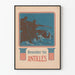 Vintage plakat « Remember the Antilles » til historisk vægdekoration