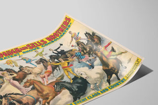Plakat dekorativ Cirque Équestre vintage repræsentativ for ryttere — visning af kunstværket
