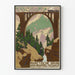 Vintage plakat Rhaetische Bahn - Pont Viaduc Davos-Filisur i Schweiz