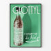 Vintage plakat GLOTTYL vægdekoration i grøn musikalsk stil