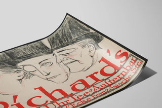 Plakat vintage Richards Grill - Kunstnerisk vægdekoration — visning af kunstværket