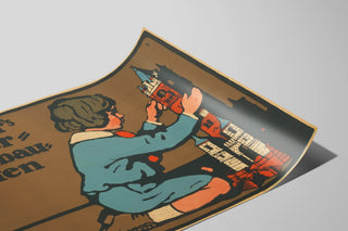 Plakat vintage Richter's Anker Steinbaukasten - Børnevenlig vægdekoration — visning af kunstværket