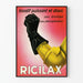 Vintage plakat Ricilax kraftfuld og blid vægdekoration