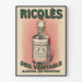 Vintage plakat af Ricqlès pebermyntealkohol – Retro vægdekoration