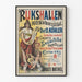 Vintage plakat Rijks Hallen Musik og Forestillinger