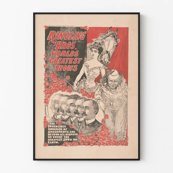 Vintage plakat af Ringling Bros World's Greatest Shows