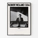 Plakat Robert Noland Amerikansk pianist i sort og hvid