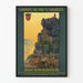 Vintage plakat af Rocamadour - Automobilruter i Haut-Quercy og Bas-Limousin