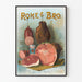 Vintage plakat Rohe & Bro. Pølse- og delikatesseforretning Fine