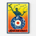 Vintage plakat Roll'em Out - Retro vægdekoration med fly og industri