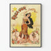 Vintage plakat Rosa d'Or elegant vægdekoration