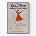 Vintage plakat Wonderful Town med Rosalind Russell