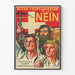 Vintage schweizisk politisk plakat « Roter Fünfårsplan Nej »