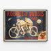 Plakat vintage Rouxel & Dubois Paris – retro vægdekoration i tandem — indrammet kunstværk på væggen