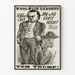Vintage plakat Admiral Tom Trump - Retro vægdekoration