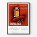 Vintage plakat Rubiazol - Retro medicinsk vægdekoration