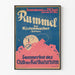Vintage plakat for sommerfesten arrangeret af karikaturisten