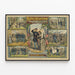 Plakat Vintage Ruth's Devotion Mélodrame Domestique — indrammet kunstværk på væggen