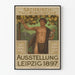 Vintage plakat for Sächsisch-Thüringische Industrie- og erhvervsudstilling 1897
