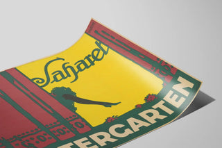Plakat Saharet Wintergarten – Art Déco stil til vægdekoration vintage — visning af kunstværket