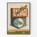 Vintage plakat Salvage er vital - Industriel vægdekoration
