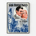 Vintage plakat af San Francisco med Clark Gable og Jeanette MacDonald