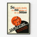 Vintage reklameplakat Sanafeine vægdekoration