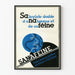 Vintage plakat SANAFEINE - Retro medicinsk vægdekoration