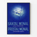 Vintage plakat Santal Monal Prostal Monal i methylenblåt