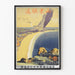 Vintage Shantung Jernbane Heroner - Vægdekoration Natur og Rejse Poster