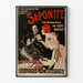 Vintage plakat Saponite fransk antiseptisk produkt