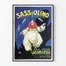 Vintage plakat Sassolino dessertlikør - Retro vægdekoration