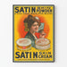 Vintage plakat Satin Skin Cream og Satin Skin Powder