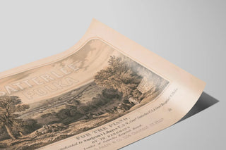 Plakat vintage Satterlee Polka - Musikvægdekoration til klaver — visning af kunstværket