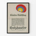 Dekorativ vintage plakat Holzhauser med søjler