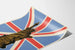Dekorativ plakat Save Liberty er dit trofæ med Frihedsgudinden og det britiske flag