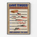 Vintage plakat Save Timber Krigstræ