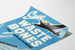Vintage plakat Save Waste Bones vægdekoration fly og ammunition