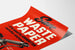 Vintage plakat Save Waste Paper - engageret vægdekoration