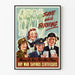 Vintage propagandaplakaten « Spar, mens du tjener »